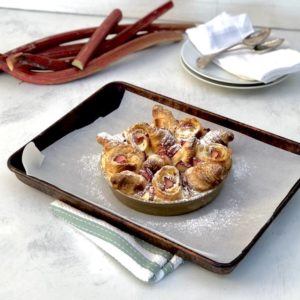 rhubarb croissant pudding recipe