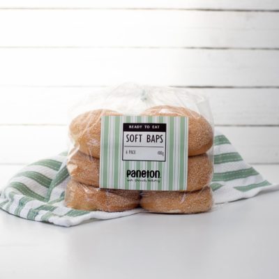 “Ready To Eat” <br> Plain Baps<br> (pack of 6)