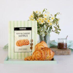 ham and cheese swirls Paneton