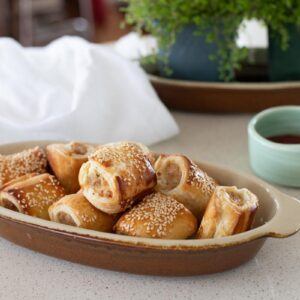 Mini Chicken and Bacon Sausage Rolls